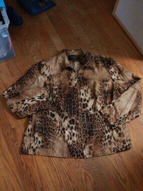 Vintage Dana Buchman Animal Print Jacket